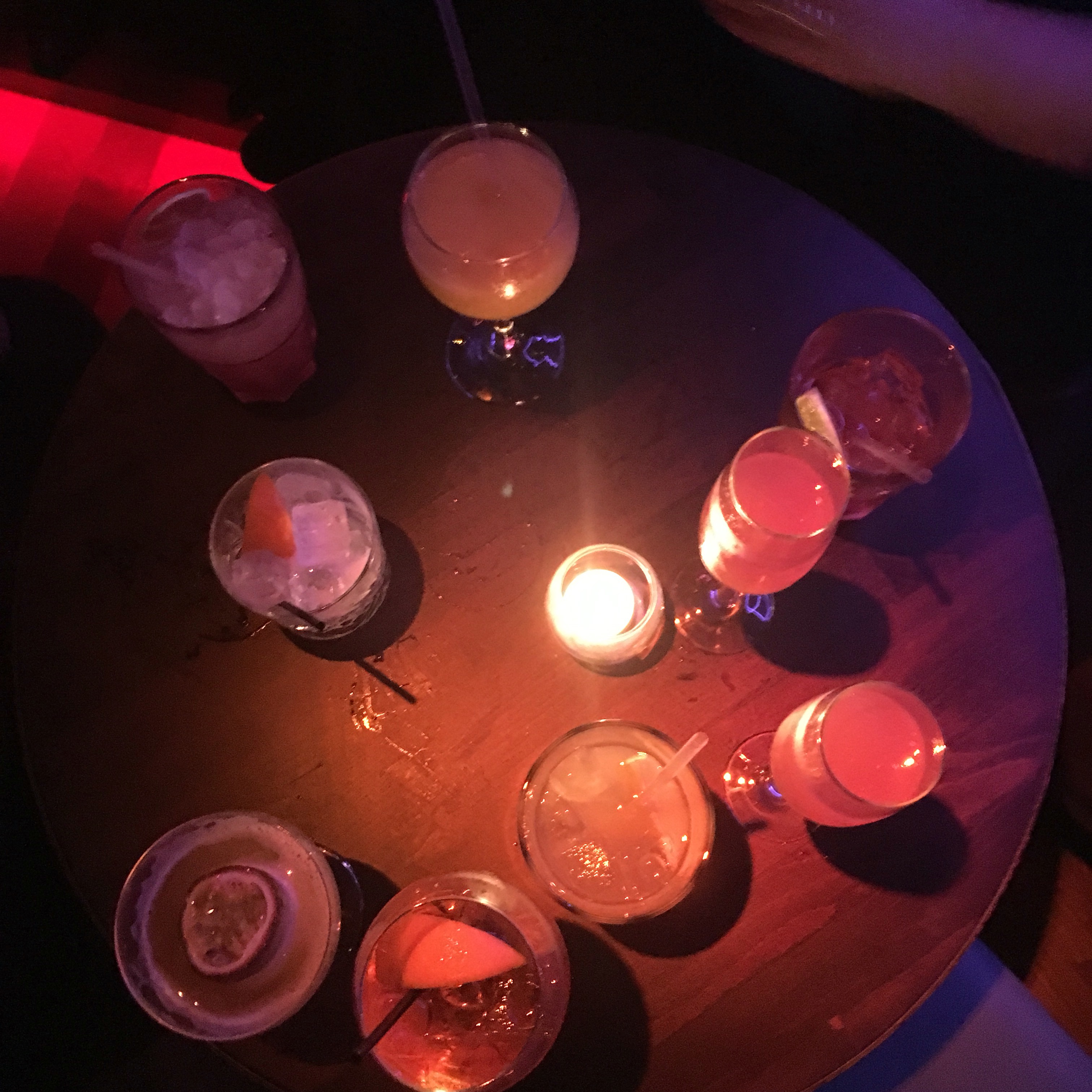 cocktails at be at one bar 