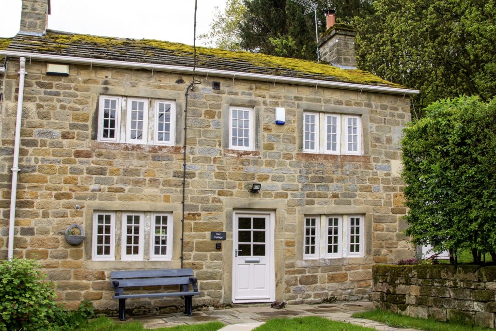 exterior of carr cottage at harewood holidays 