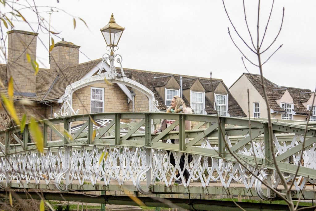 lucy on a bridge in stamford