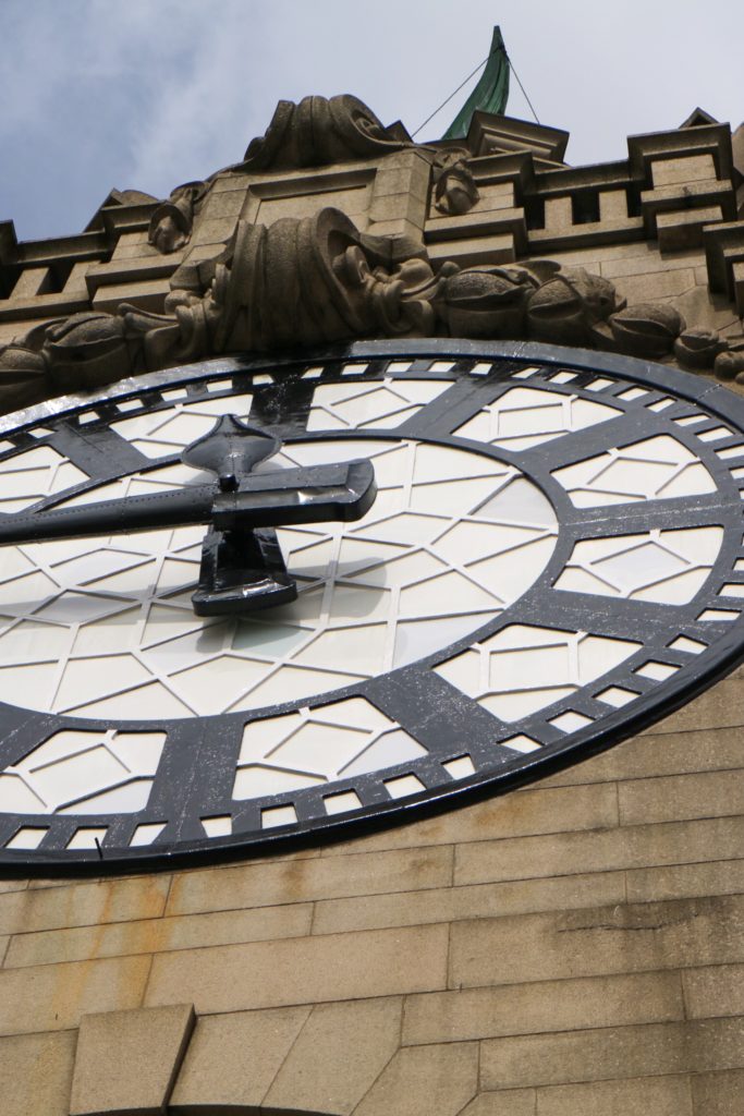 view of the royal liver building clock