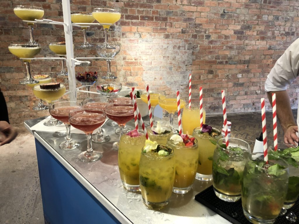 lush cokctails lined up