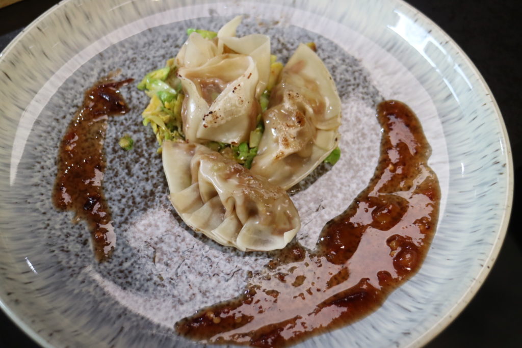 gyoza on a plate